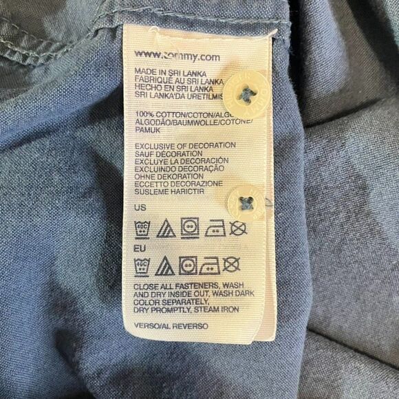 Tommy Hilfiger Size XL Polo Shirt Mens Light Blue Short Sleeve Custom Fit Collar - Picture 9 of 9